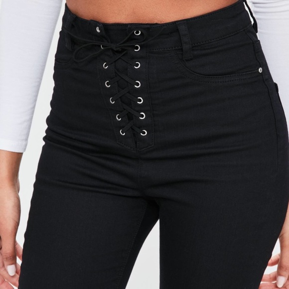 Super high waisted lace up jeans from Missguided - Picture 2 of 6